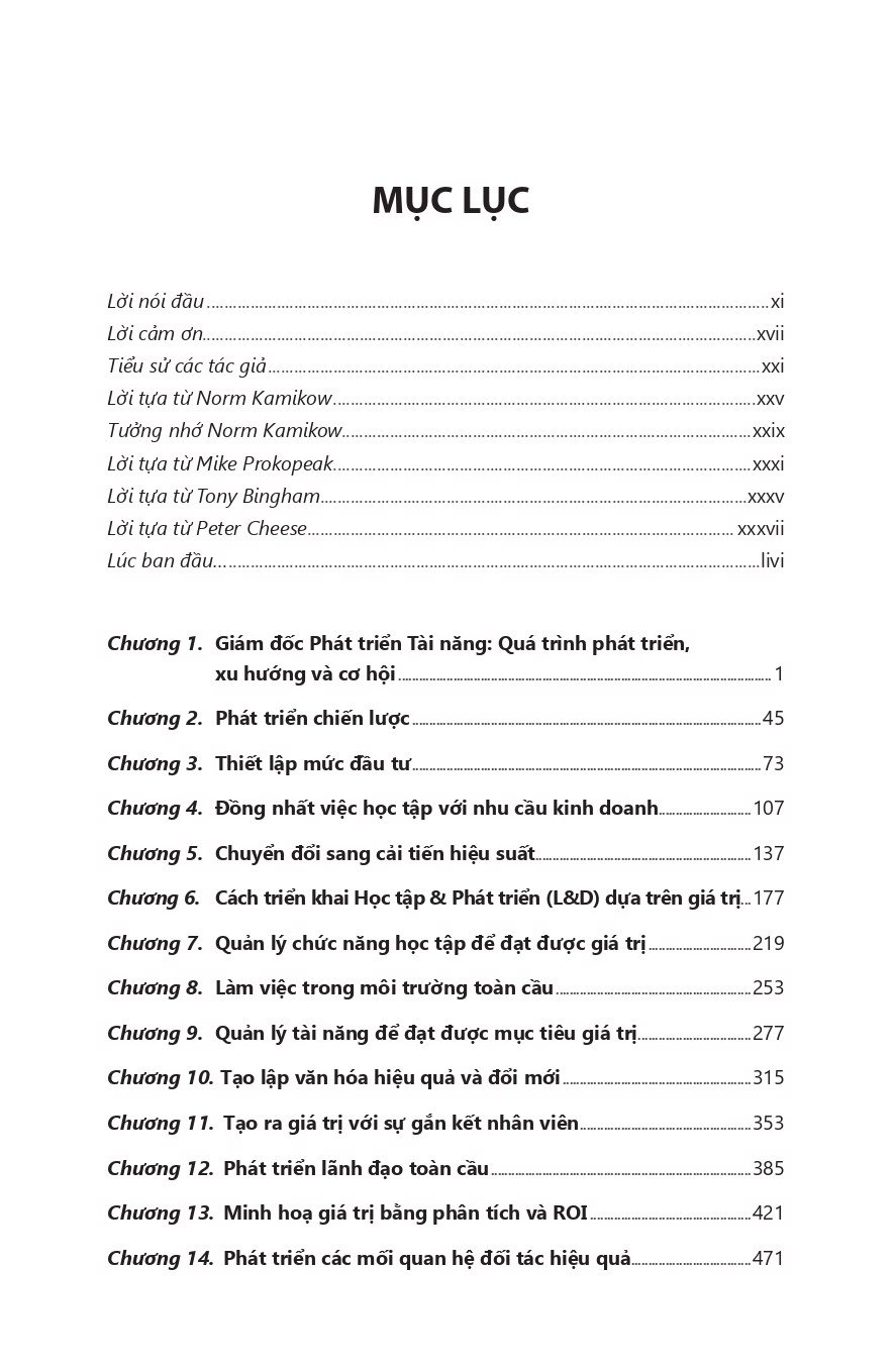 giám đốc phát triển tài năng