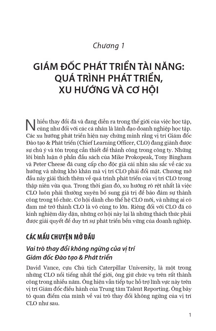 giám đốc phát triển tài năng