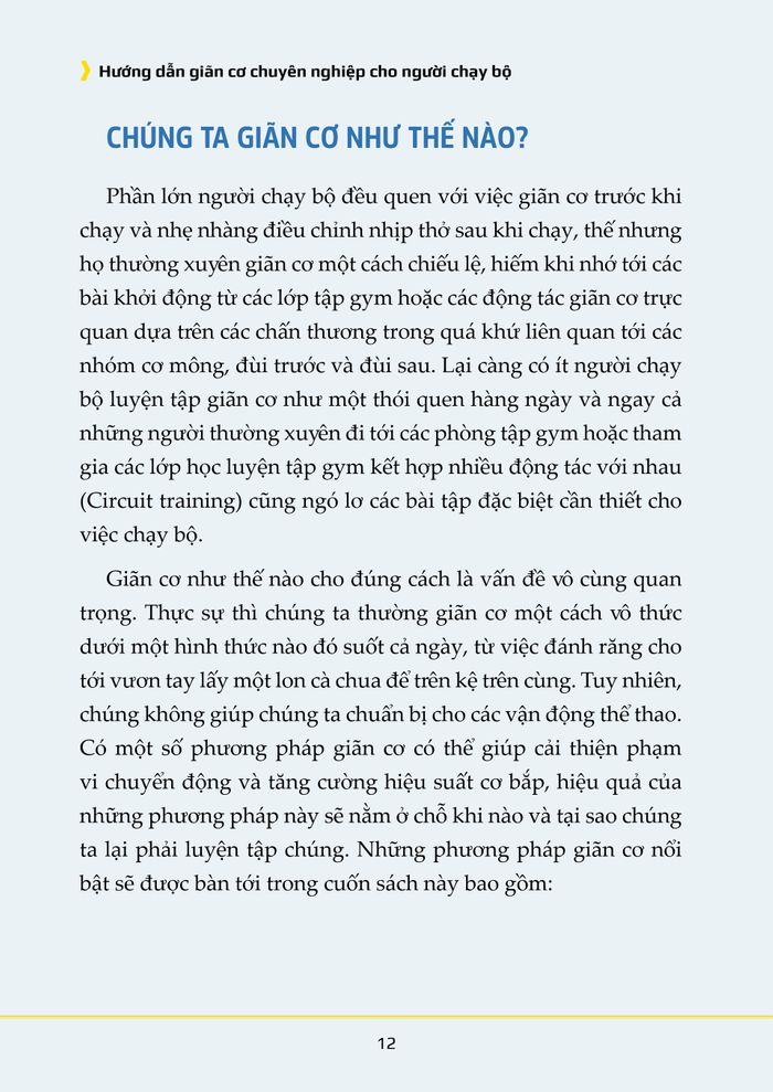 giãn cơ chuyên nghiệp cho người chạy bộ