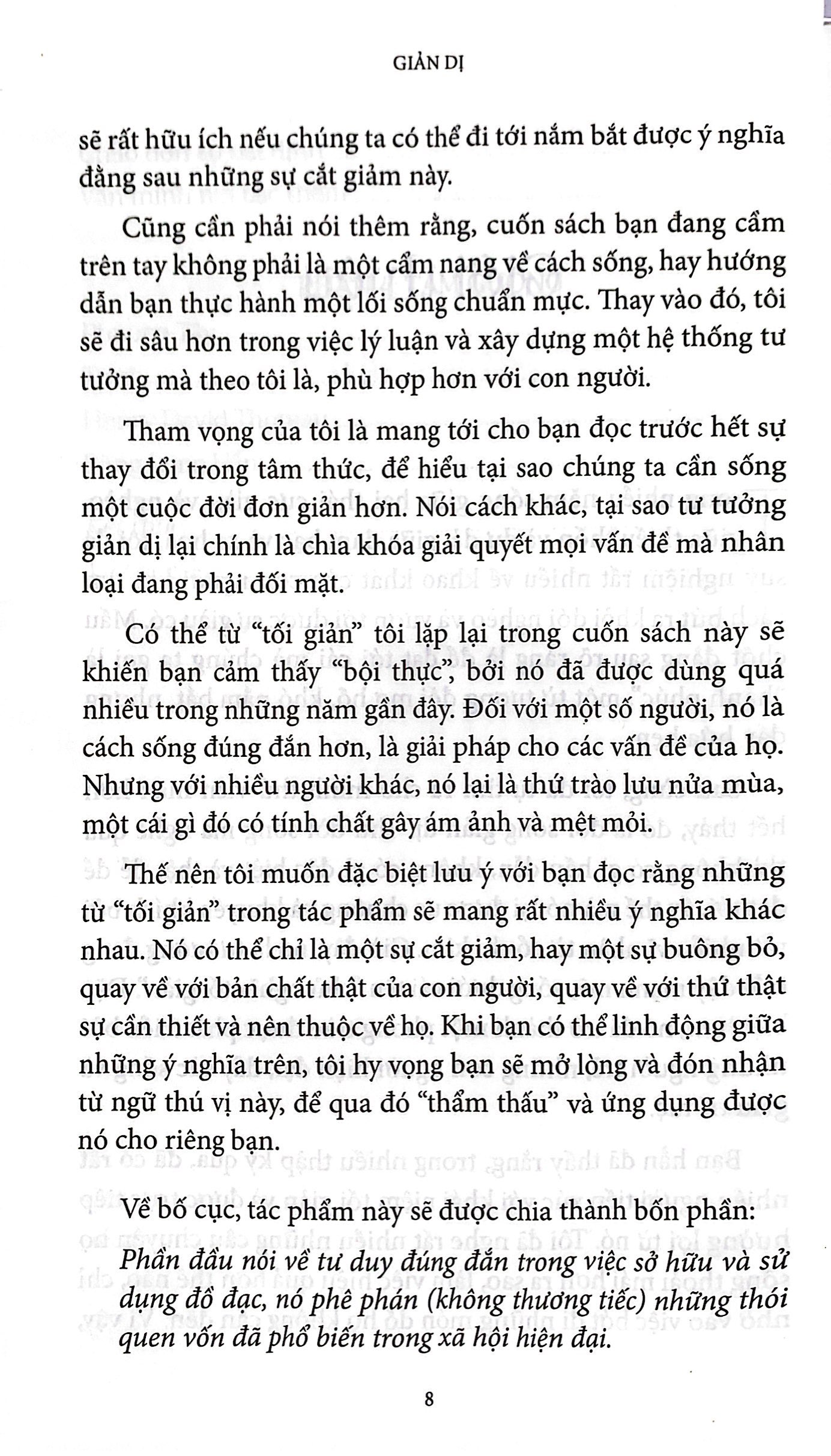 giản dị: giải pháp cho những vấn đề của con người