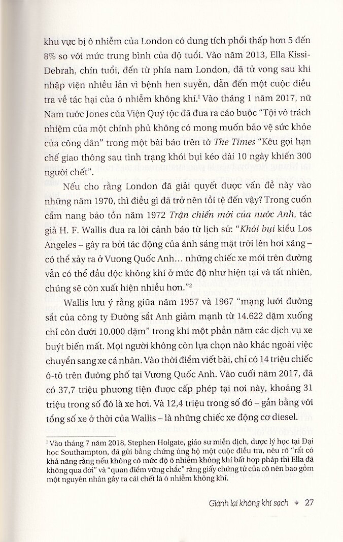 giành lại không khí sạch - sự khởi đầu và kết thúc của ô nhiễm khí quyển (tái bản)