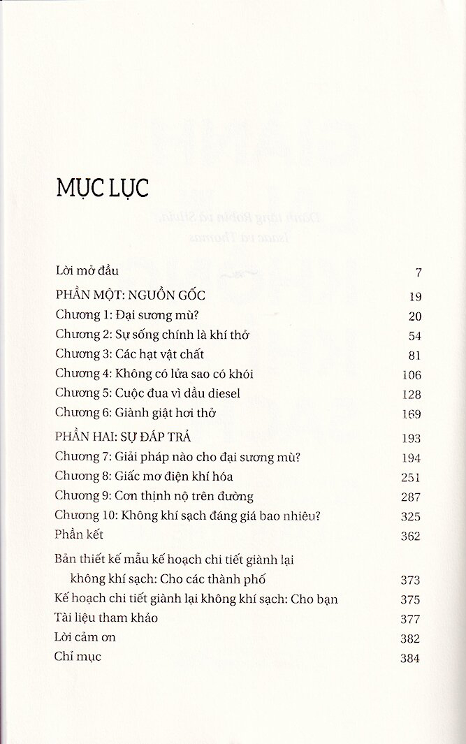 giành lại không khí sạch - sự khởi đầu và kết thúc của ô nhiễm khí quyển (tái bản)