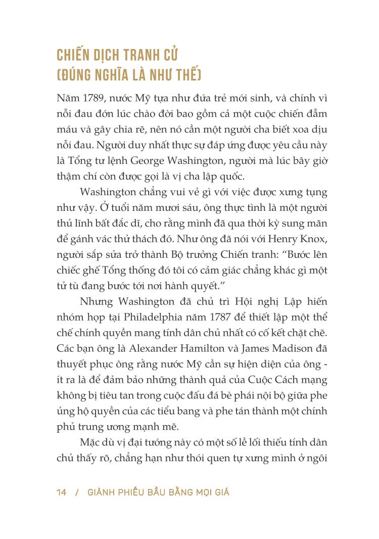 giành phiếu bầu bằng mọi giá