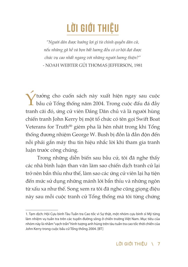 giành phiếu bầu bằng mọi giá