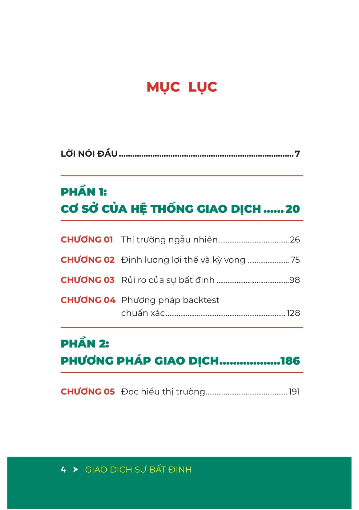 giao dịch sự bất định - phương pháp đầu tư thực chiến trong môi trường đầy ngẫu nhiên của thị trường tài chính