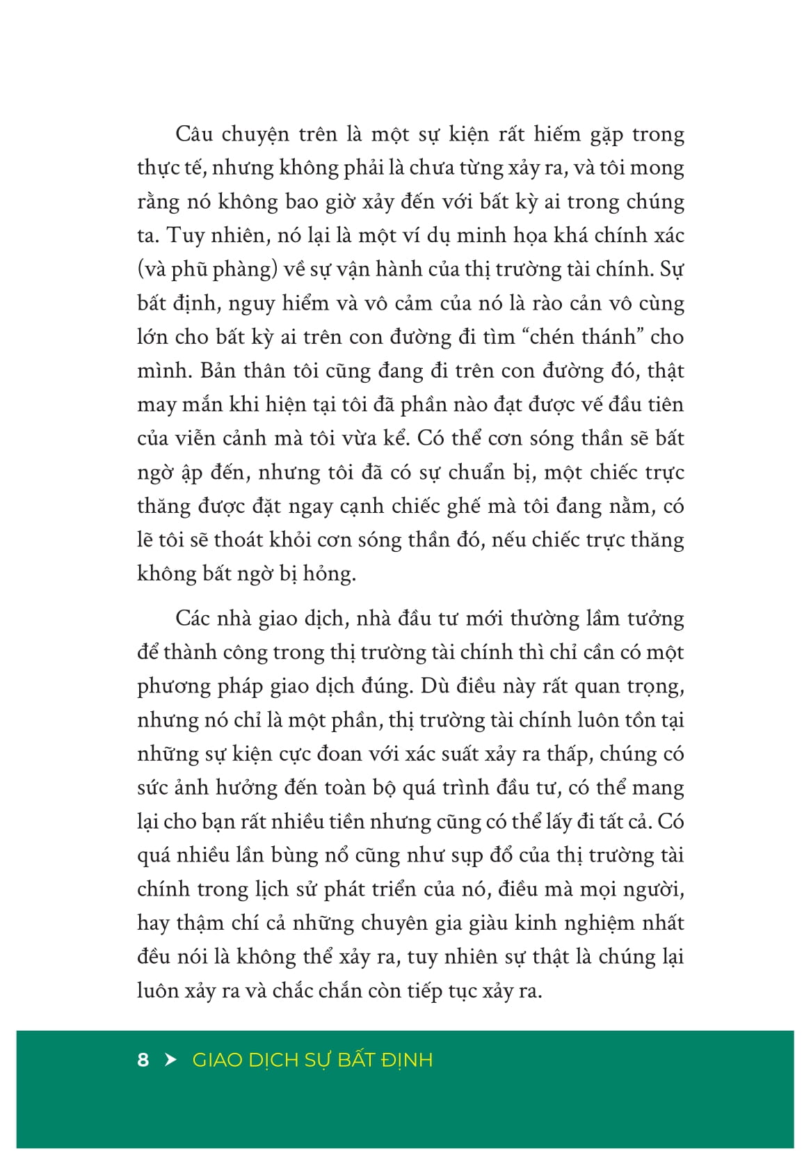 giao dịch sự bất định - phương pháp đầu tư thực chiến trong môi trường đầy ngẫu nhiên của thị trường tài chính