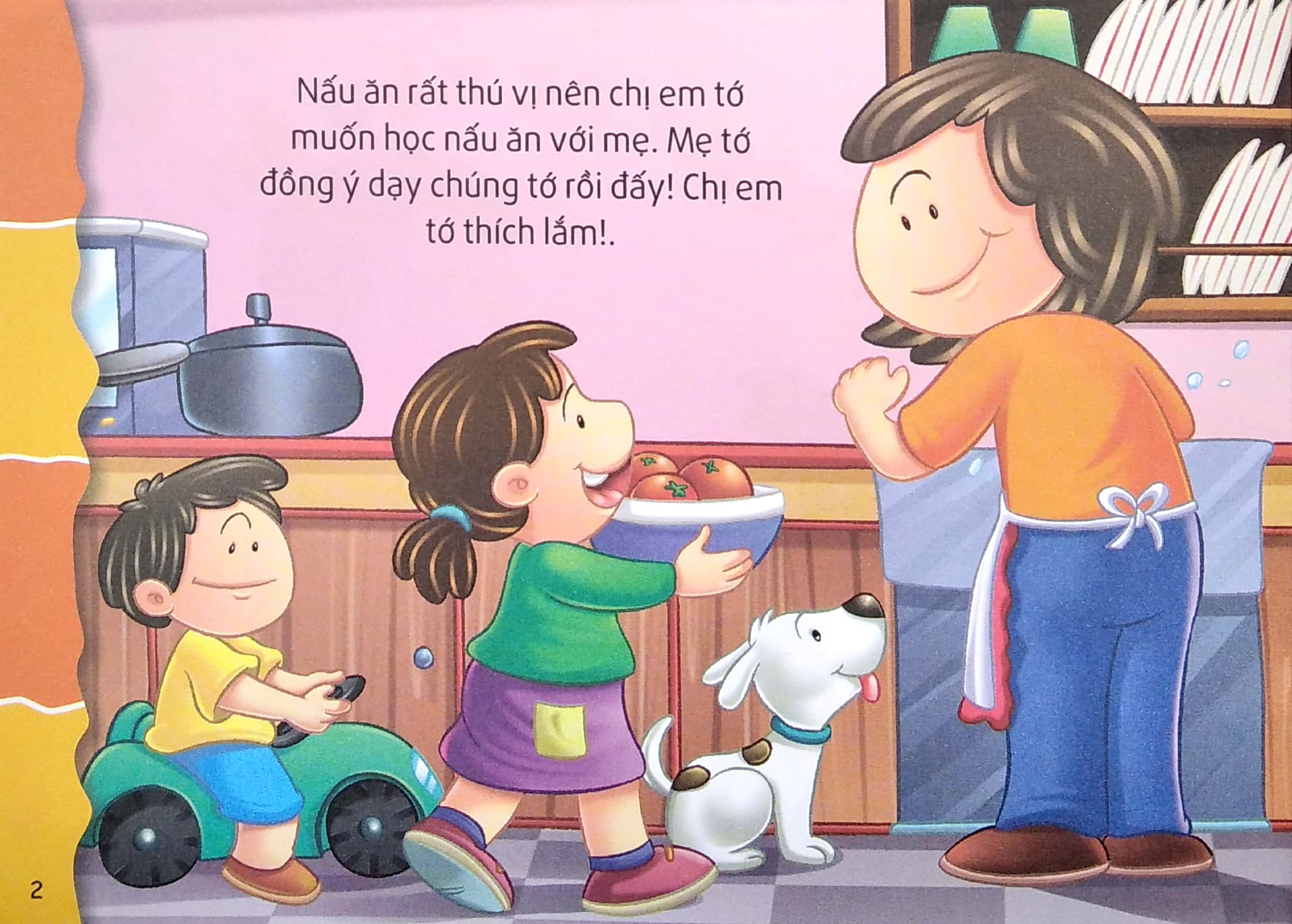 giáo dục các kỹ năng cần thiết cho trẻ - vào bếp học nấu ăn