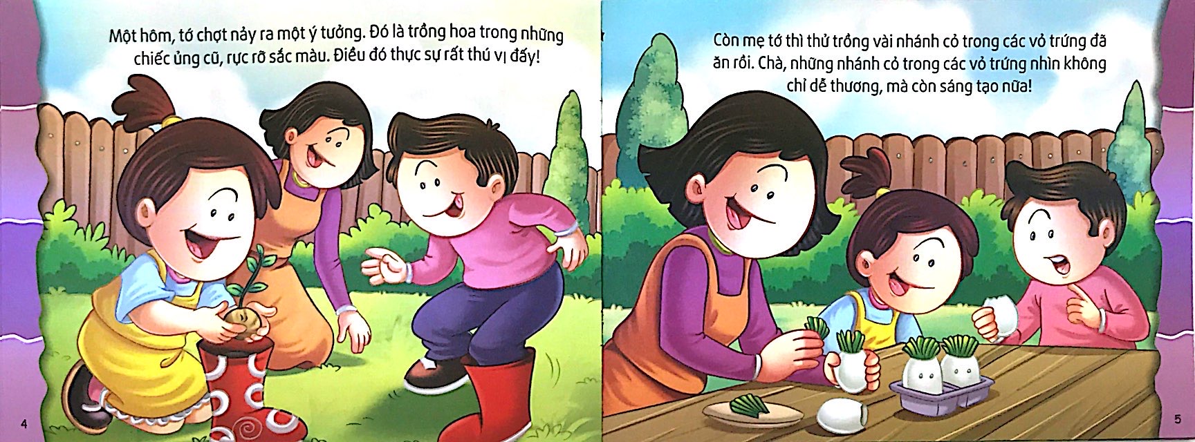 giáo dục các kỹ năng cần thiết cho trẻ - vui trồng cây