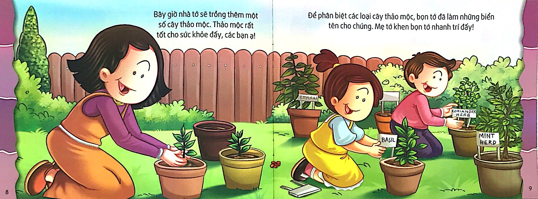 giáo dục các kỹ năng cần thiết cho trẻ - vui trồng cây