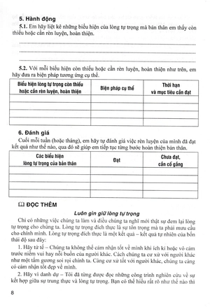 giáo dục đạo đức, kĩ năng sống dành cho học sinh lớp 8 (dùng chung cho các bộ sgk hiện hành)