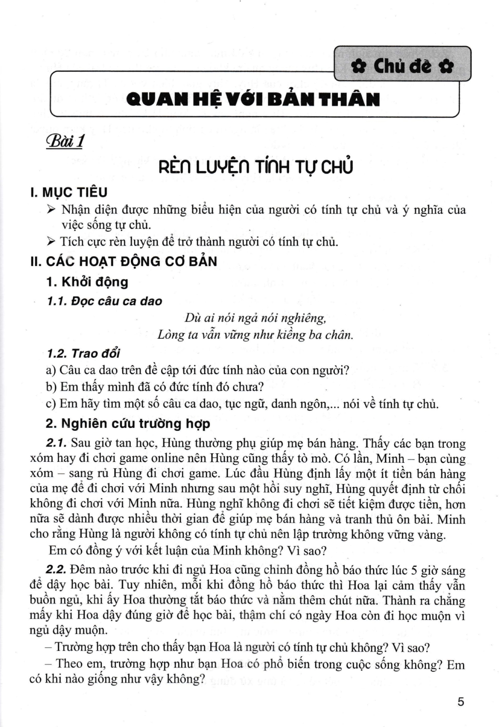 Giao Duc Dao Duc, Ki Nang Song Danh Cho Hoc Sinh Lop 9