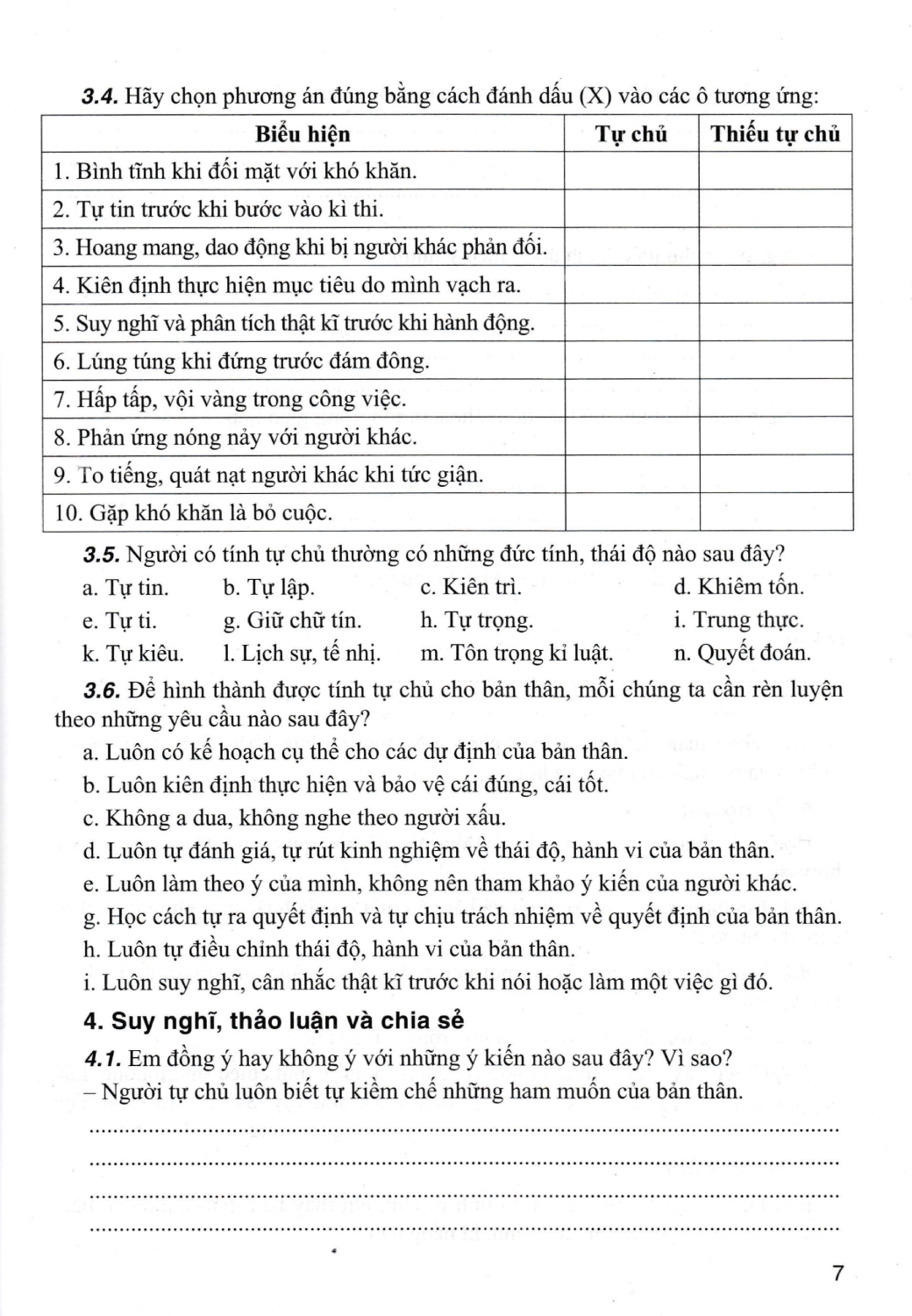 Giao Duc Dao Duc, Ki Nang Song Danh Cho Hoc Sinh Lop 9