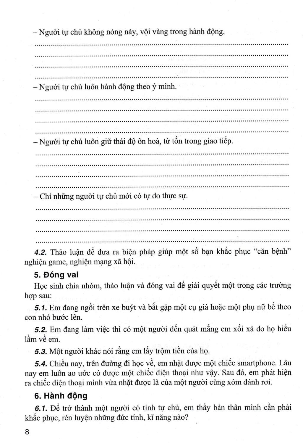 Giao Duc Dao Duc, Ki Nang Song Danh Cho Hoc Sinh Lop 9