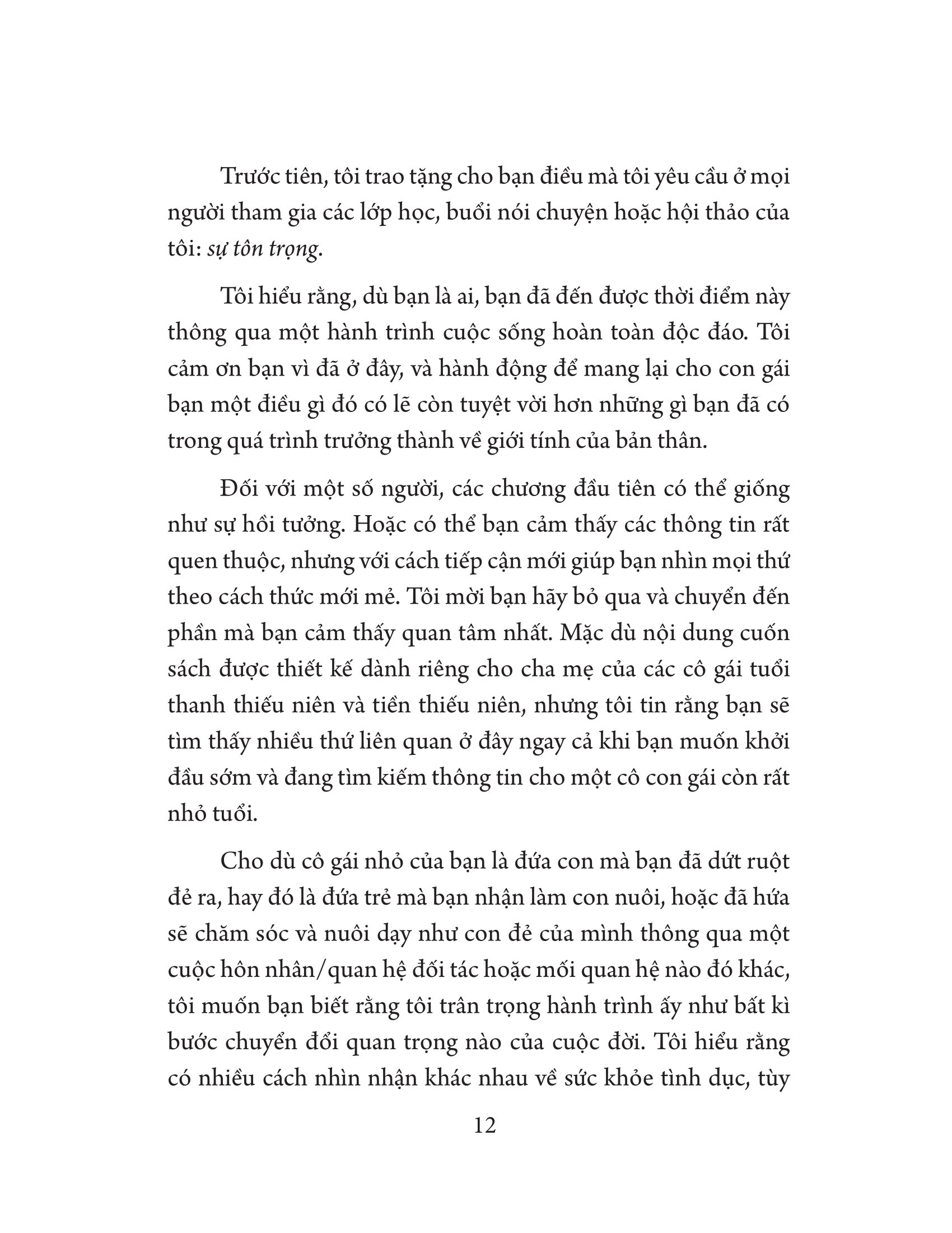 giáo dục giới tính cho con gái