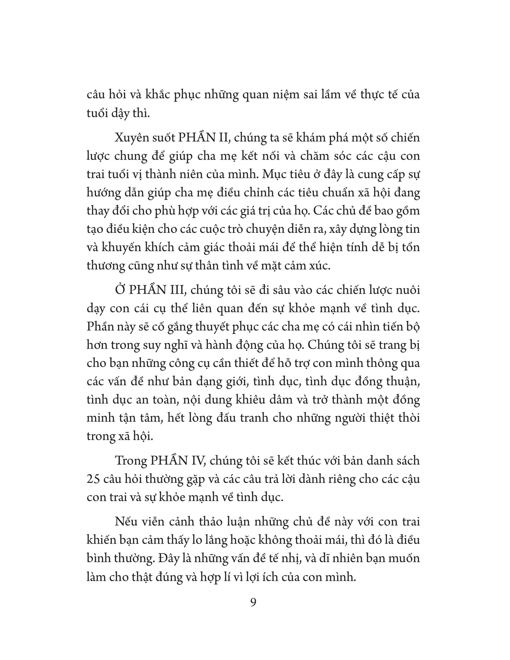 giáo dục giới tính cho con trai