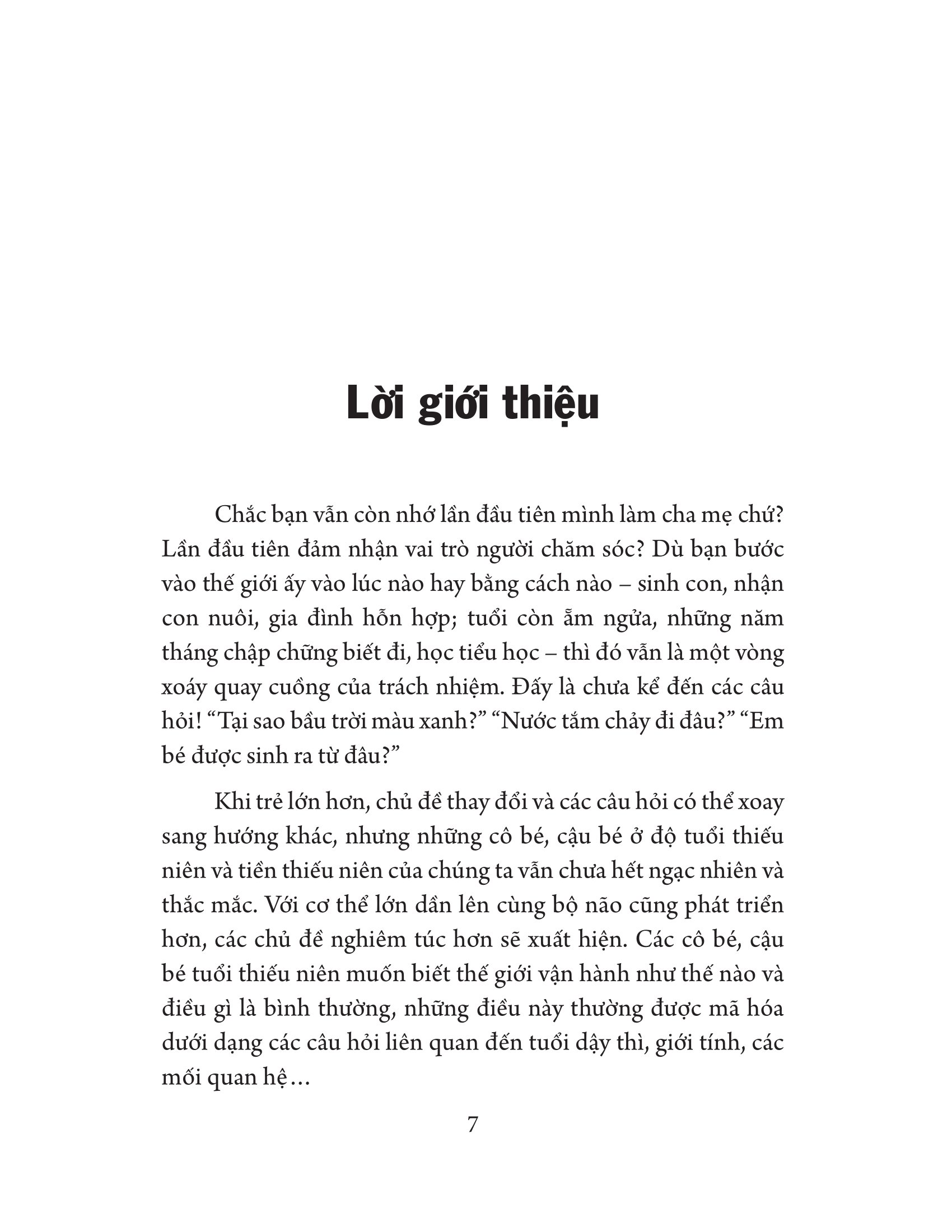 giáo dục giới tính cho con trai