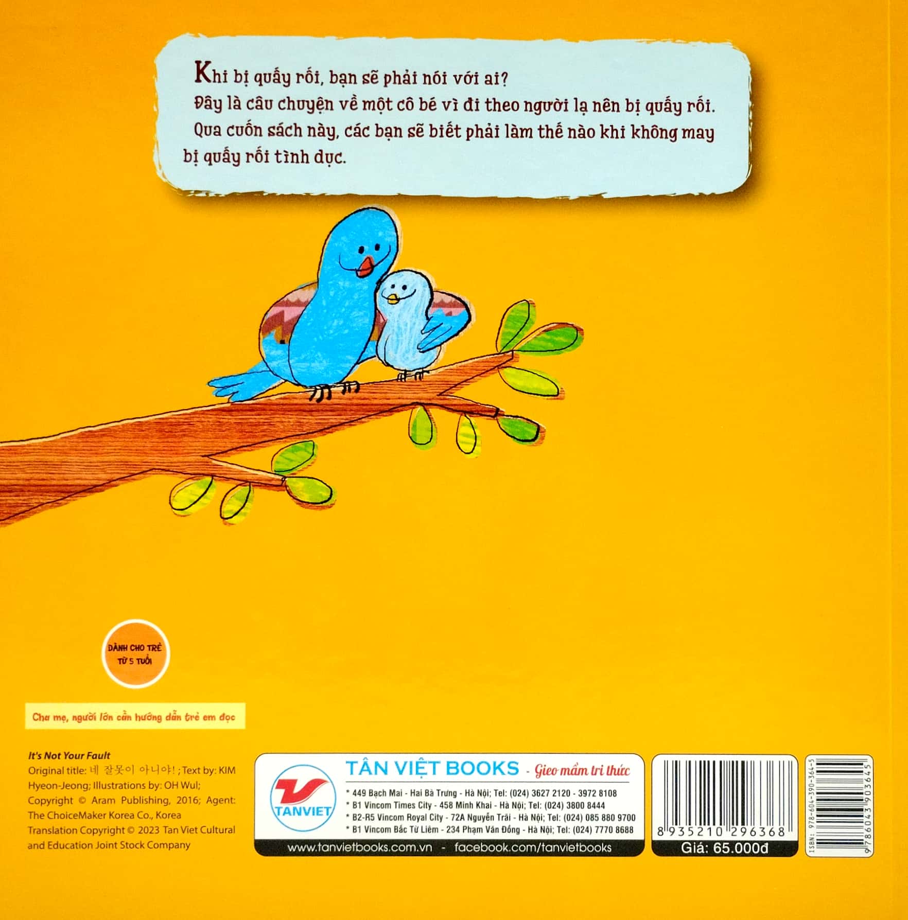 giáo dục giới tính - không phải lỗi của con (bìa cứng)