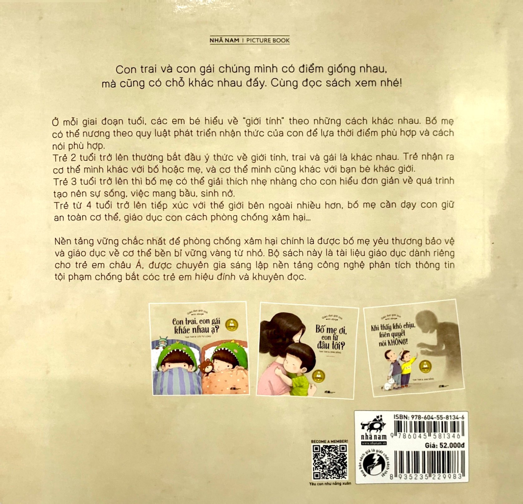 giáo dục giới tính nhi đồng - con trai, con gái khác nhau ạ ?