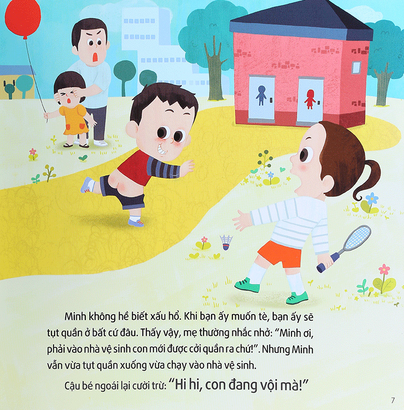 giáo dục giới tính - phép lịch sự khi đi vệ sinh