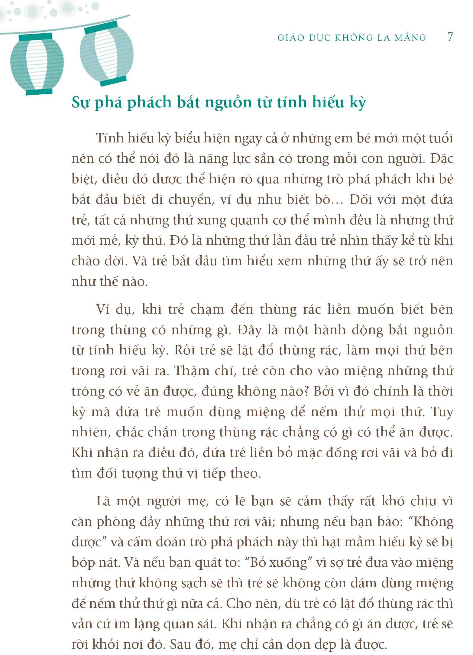 giáo dục không la mắng