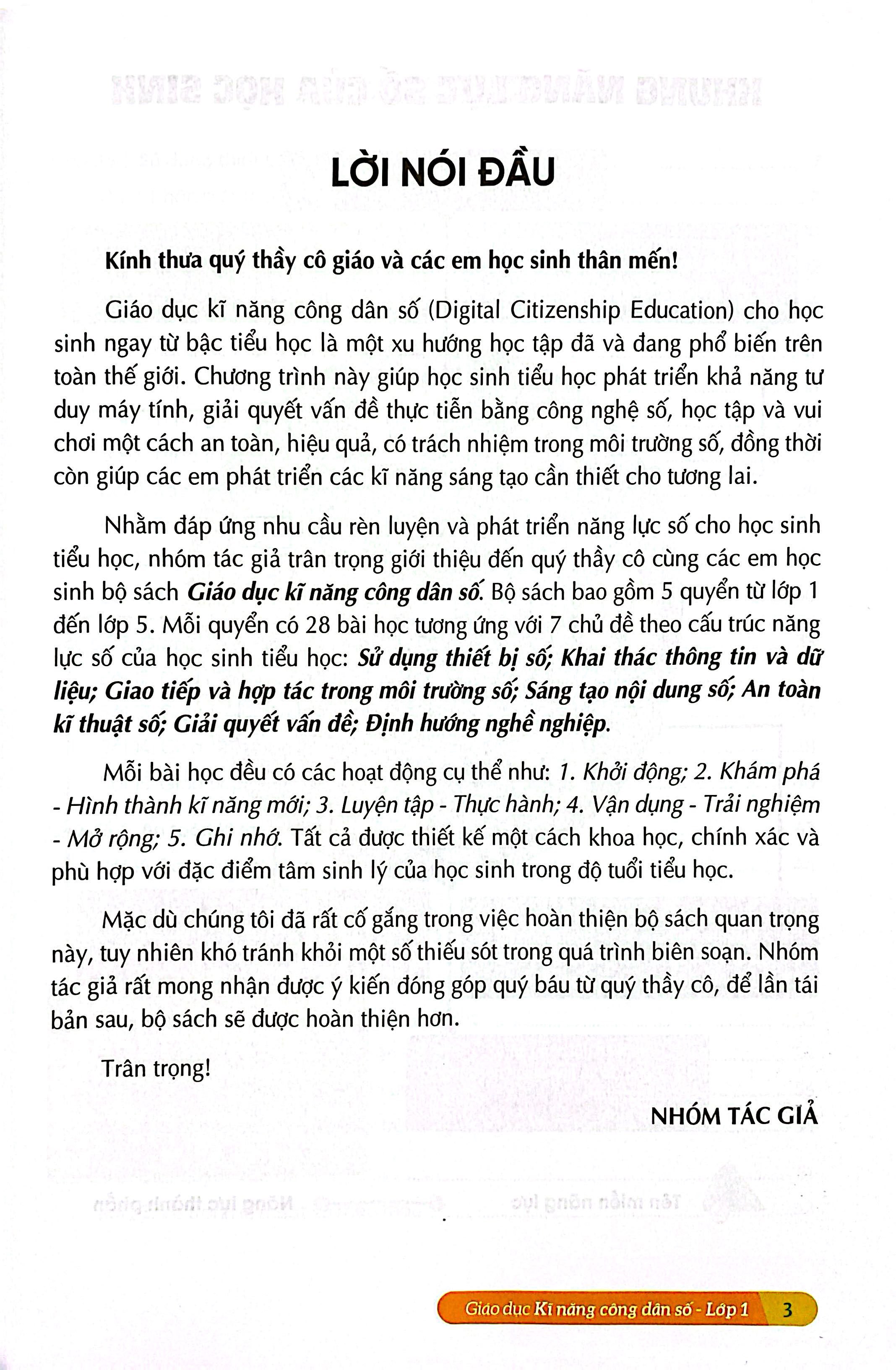 Giao Duc Ki Nang Cong Dan So - Lop 1