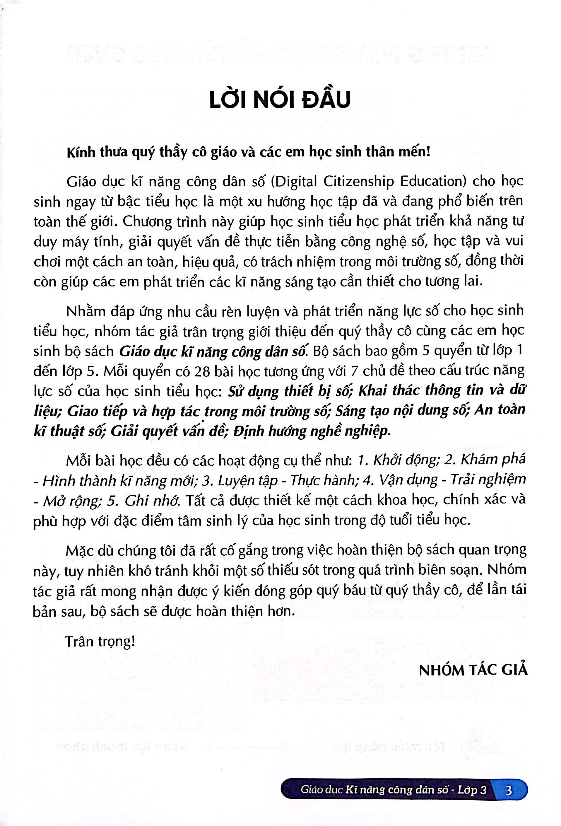 Giao Duc Ki Nang Cong Dan So - Lop 3