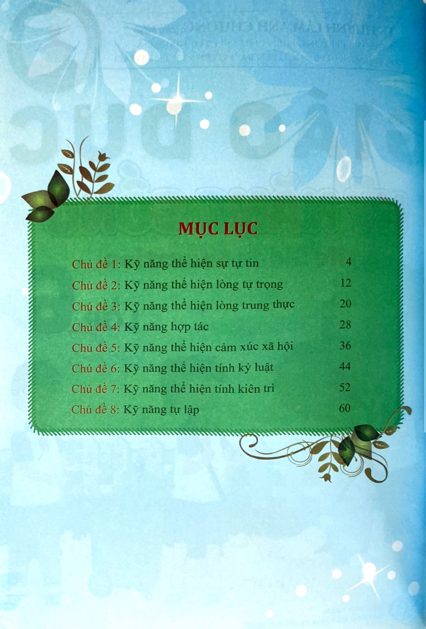 giáo dục kỹ năng sống - lớp 6