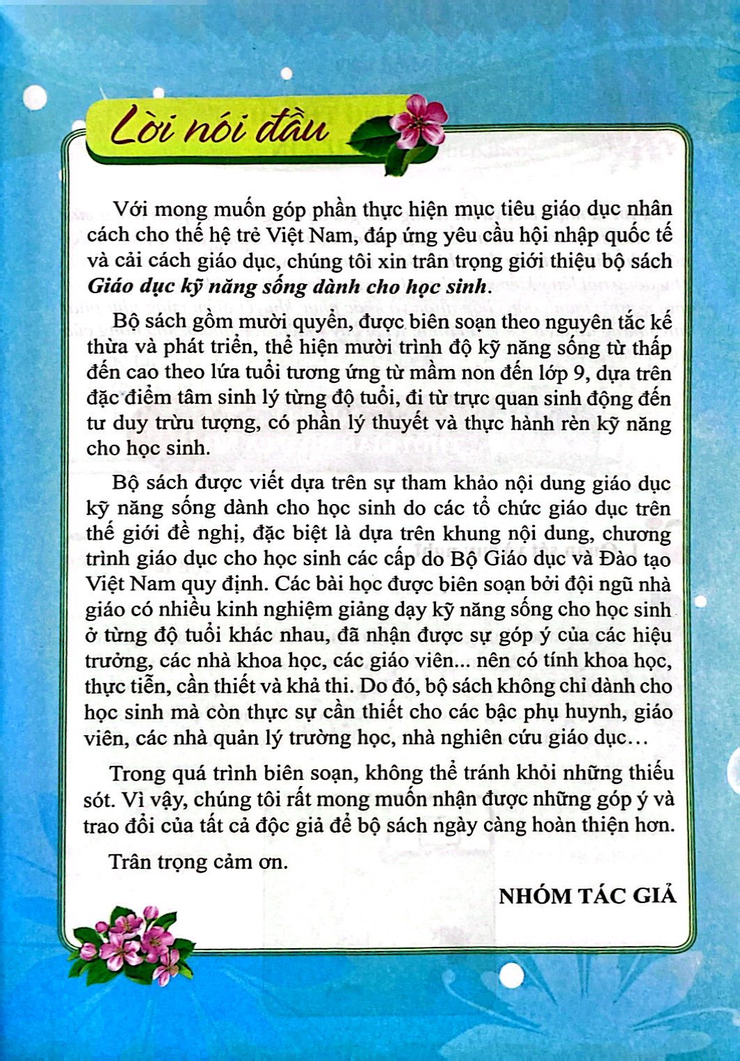 giáo dục kỹ năng sống - lớp 6