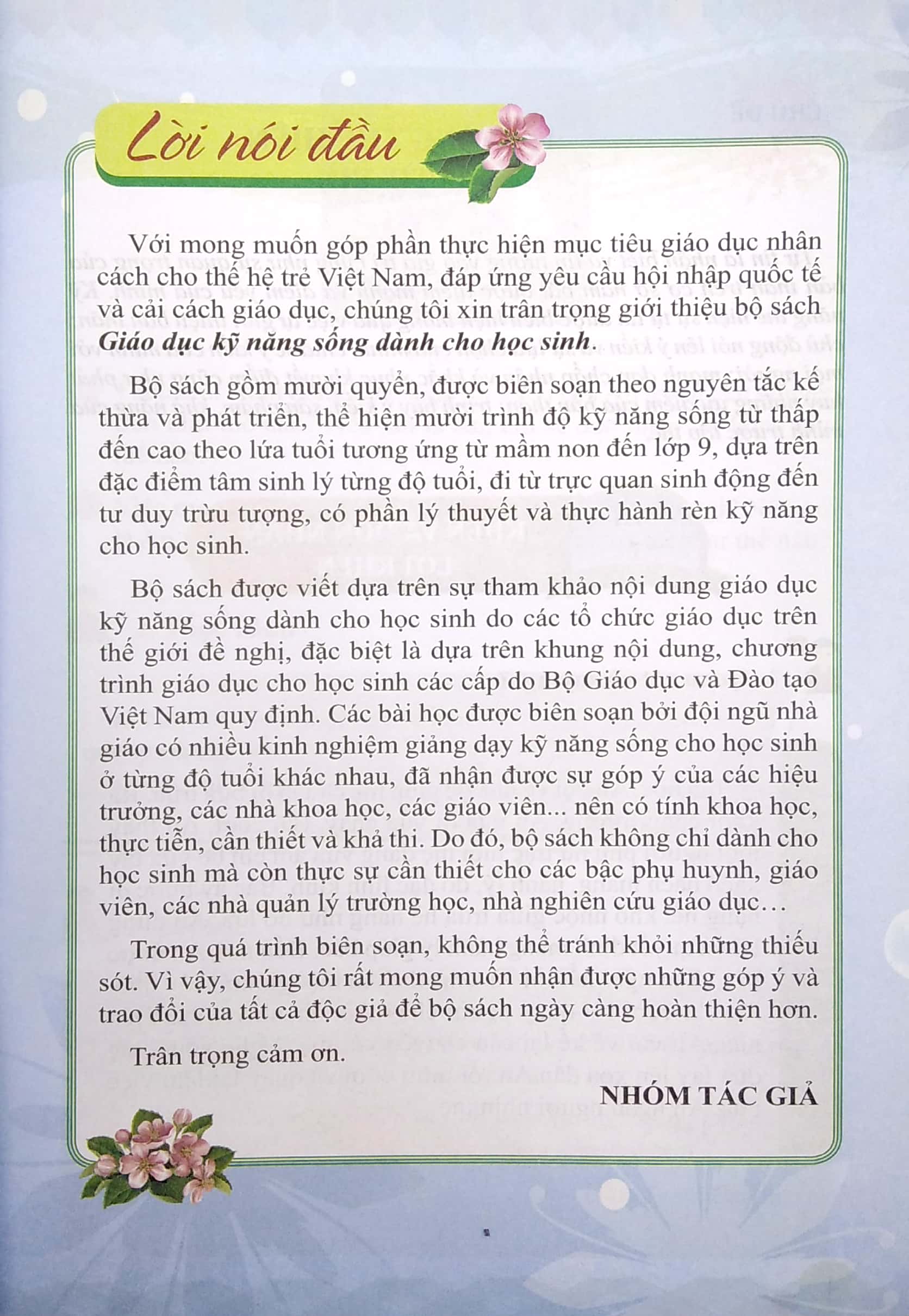 giáo dục kỹ năng sống - lớp 7