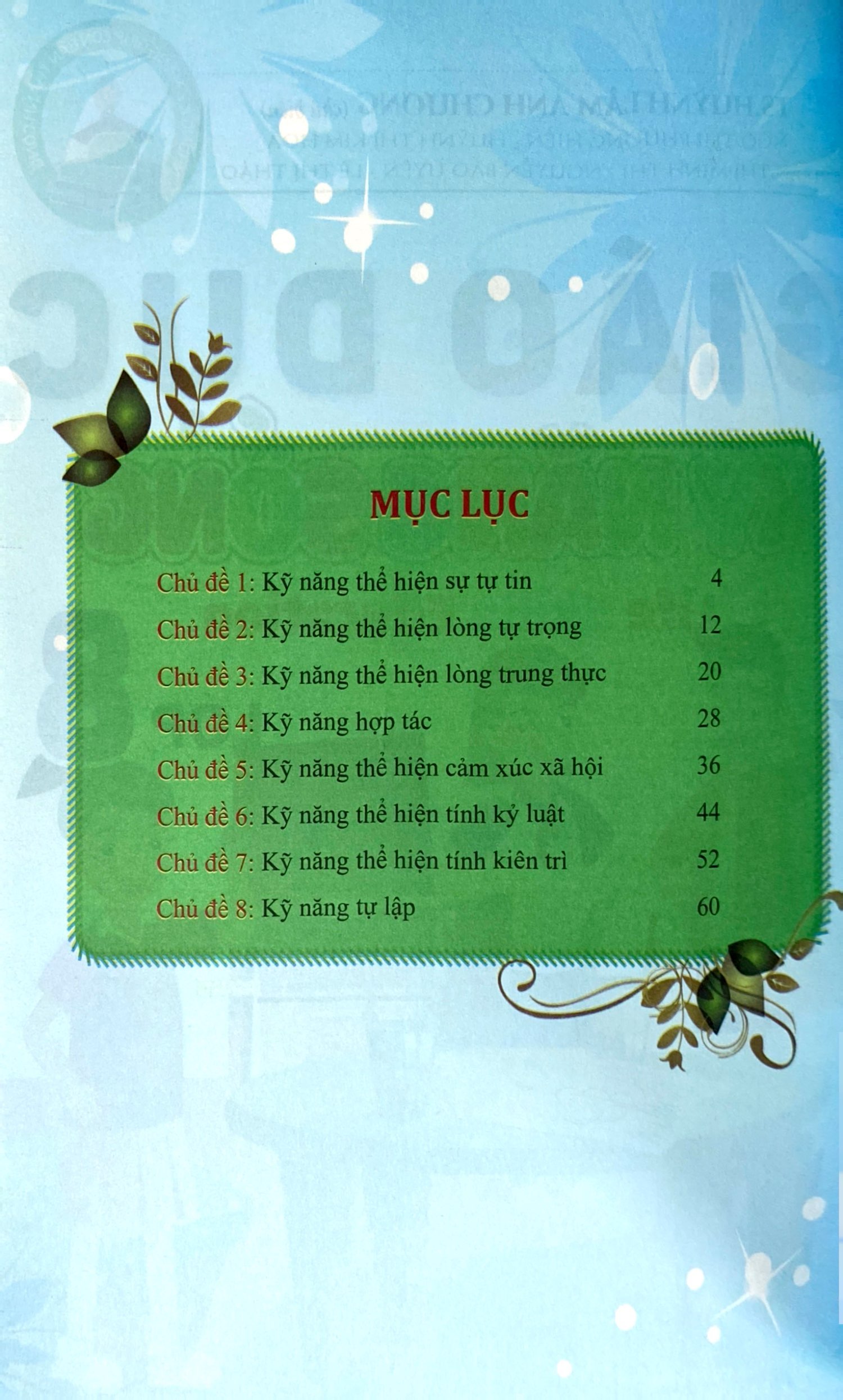 giáo dục kỹ năng sống - lớp 8
