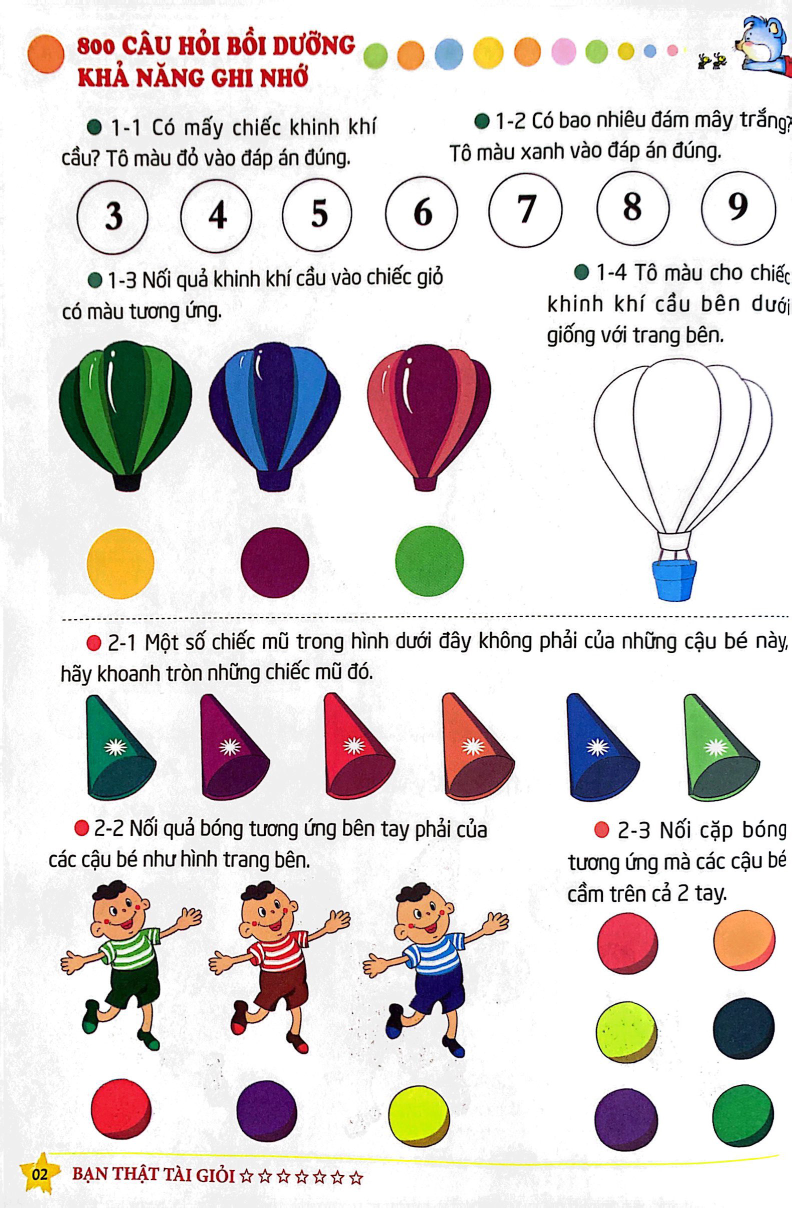 giáo dục sớm phát triển trí não - 800 câu đố - bồi dưỡng khả năng ghi nhớ