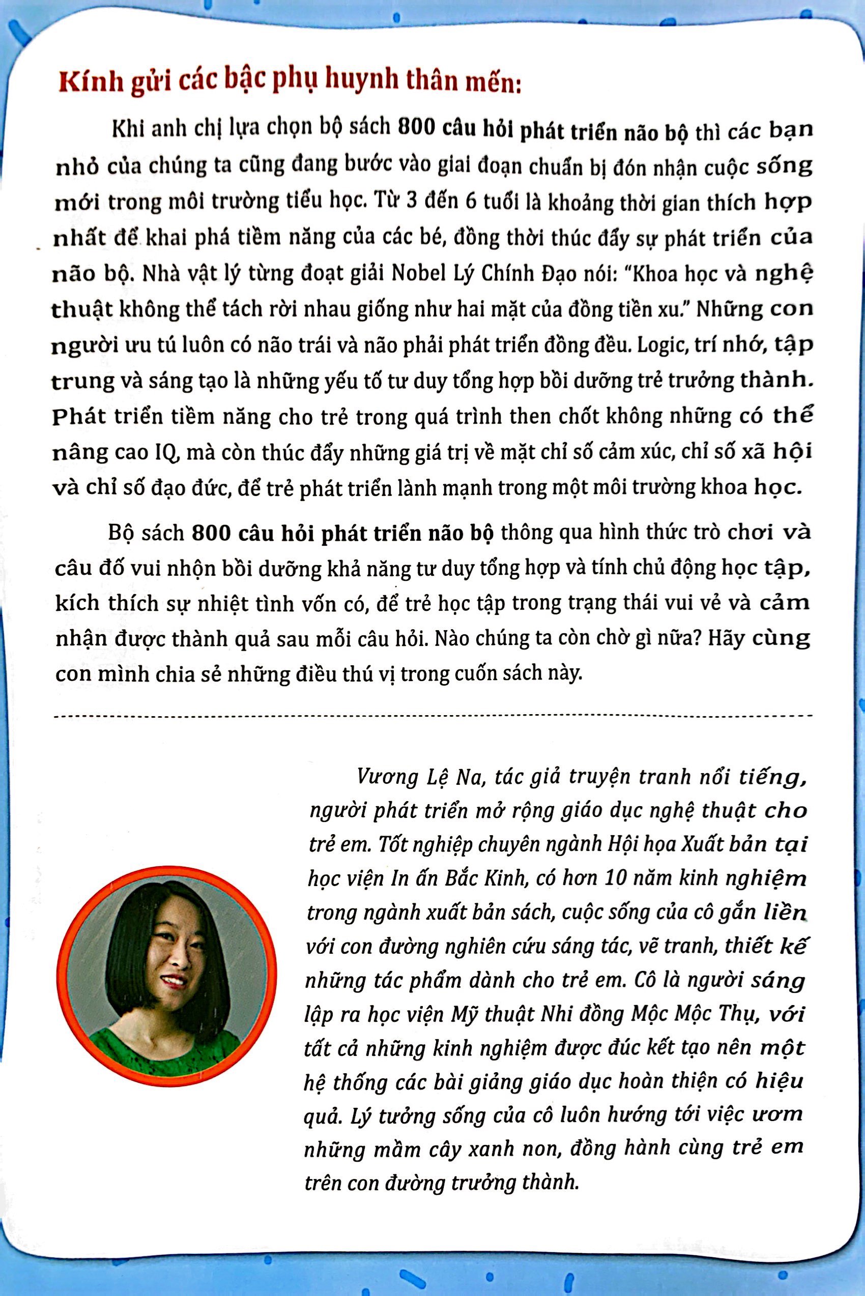 giáo dục sớm phát triển trí não - 800 câu hỏi bồi dưỡng khả năng sáng tạo (tái bản 2022)