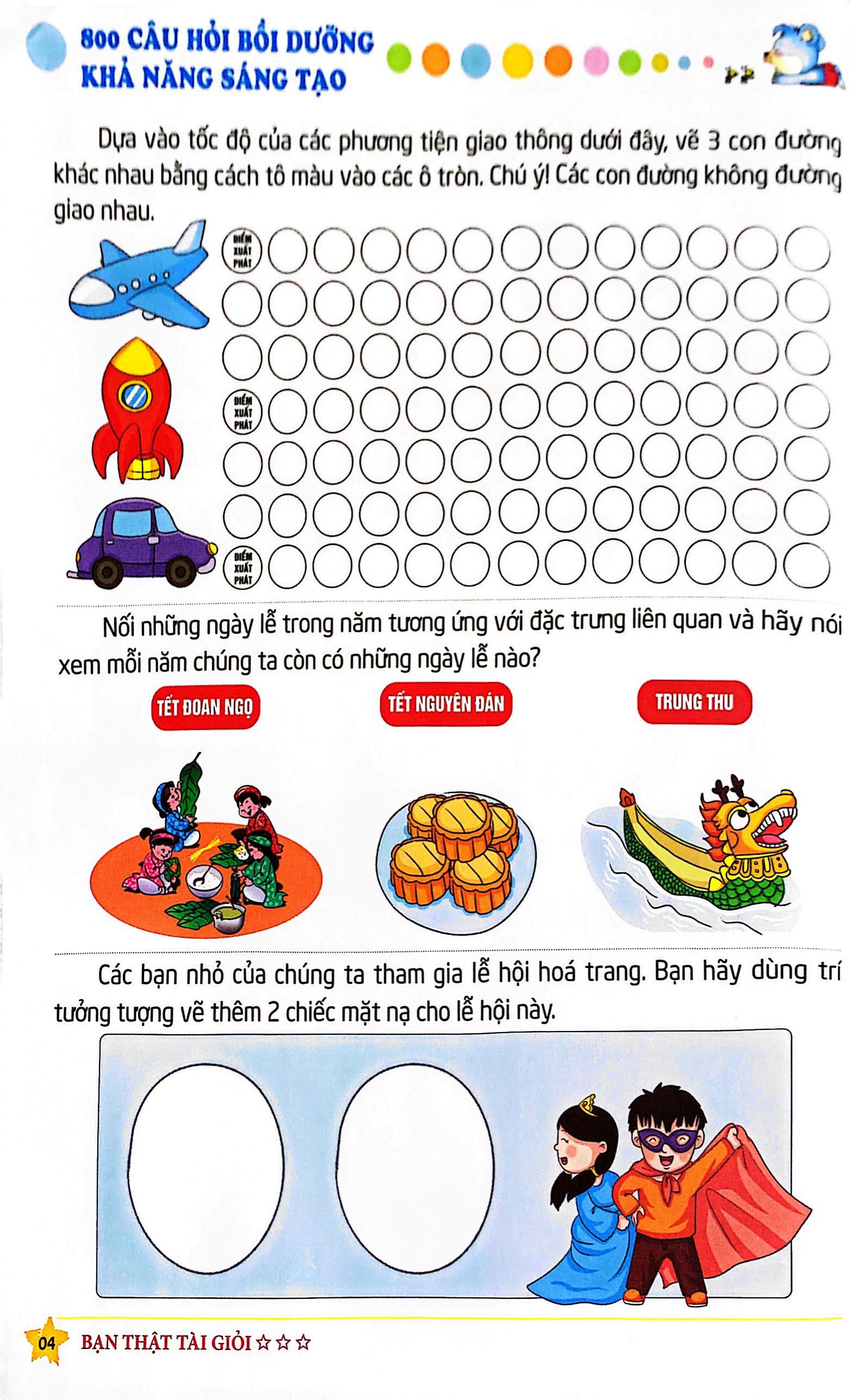 giáo dục sớm phát triển trí não - 800 câu hỏi bồi dưỡng khả năng sáng tạo (tái bản 2022)