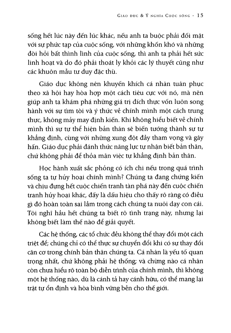 giáo dục và ý nghĩa cuộc sống (tái bản 2022)