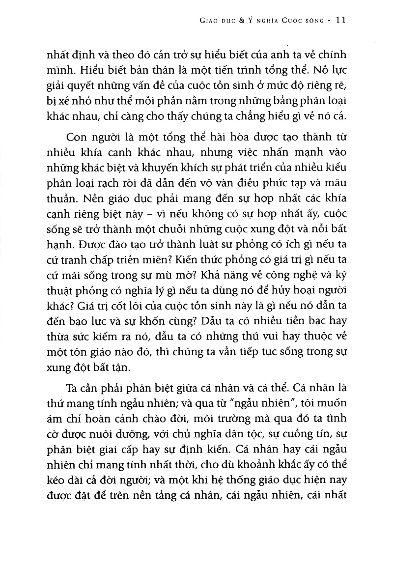 giáo dục và ý nghĩa cuộc sống (tái bản 2022)