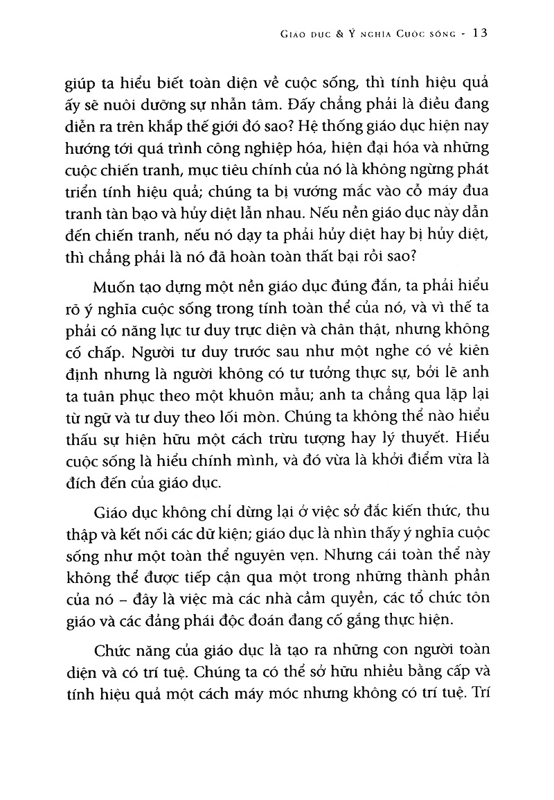 giáo dục và ý nghĩa cuộc sống (tái bản 2022)