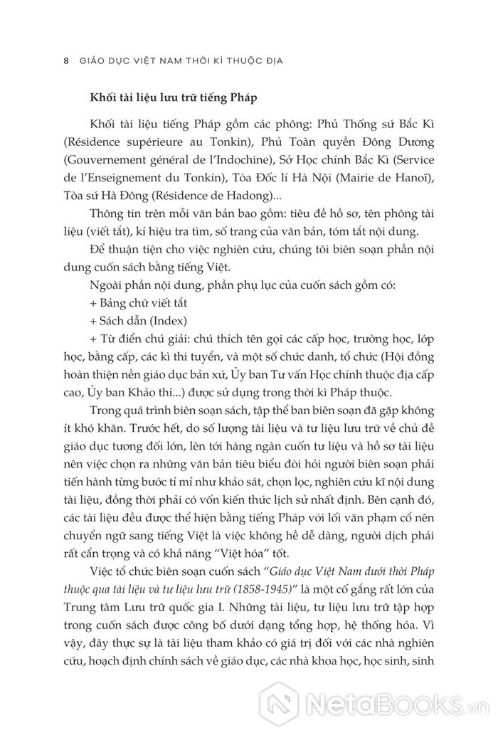 giáo dục việt nam thời kỳ thuộc địa qua tài liệu và tư liệu lưu trữ (1858 - 1945)