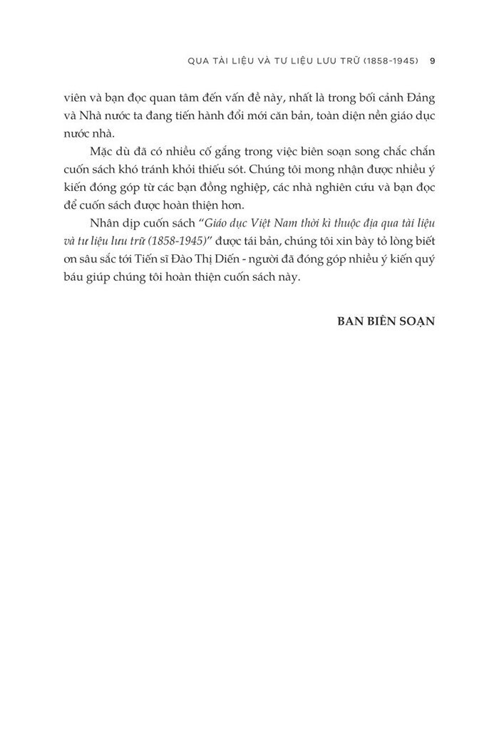 giáo dục việt nam thời kỳ thuộc địa qua tài liệu và tư liệu lưu trữ (1858 - 1945)