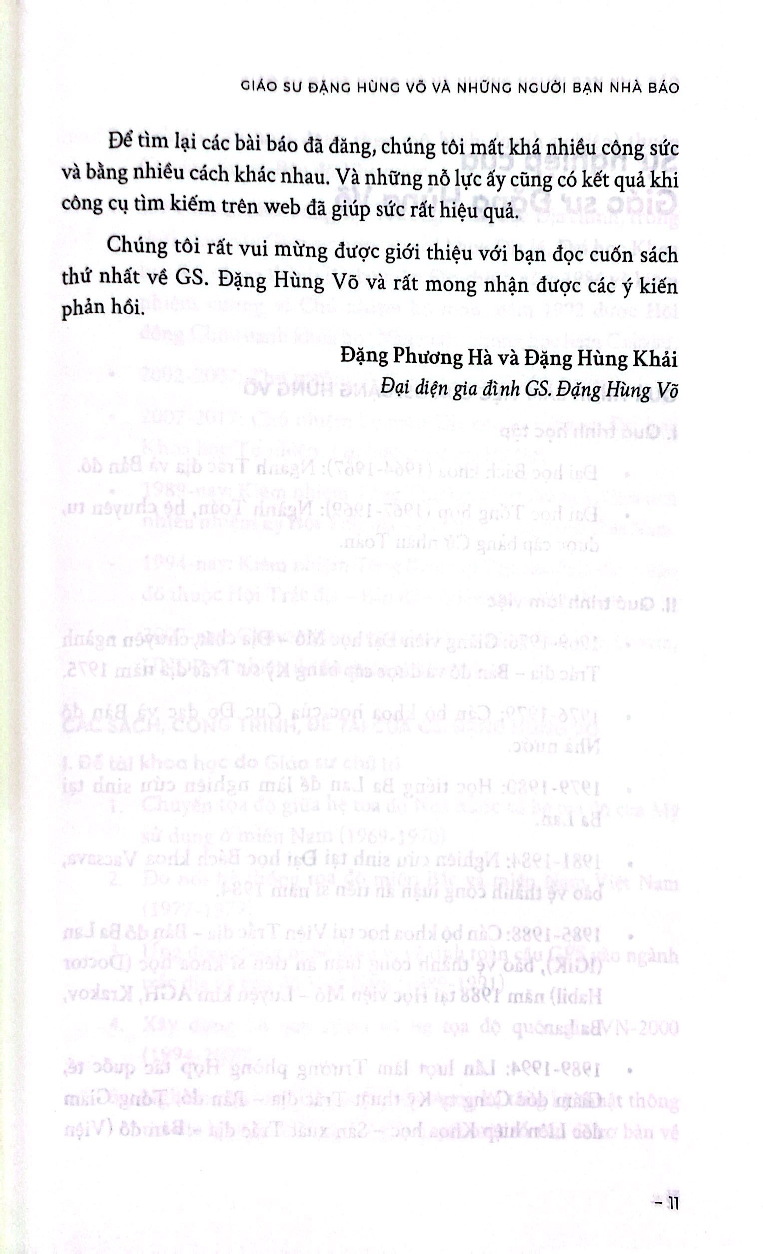 giáo sư đặng hùng võ và những người bạn nhà báo