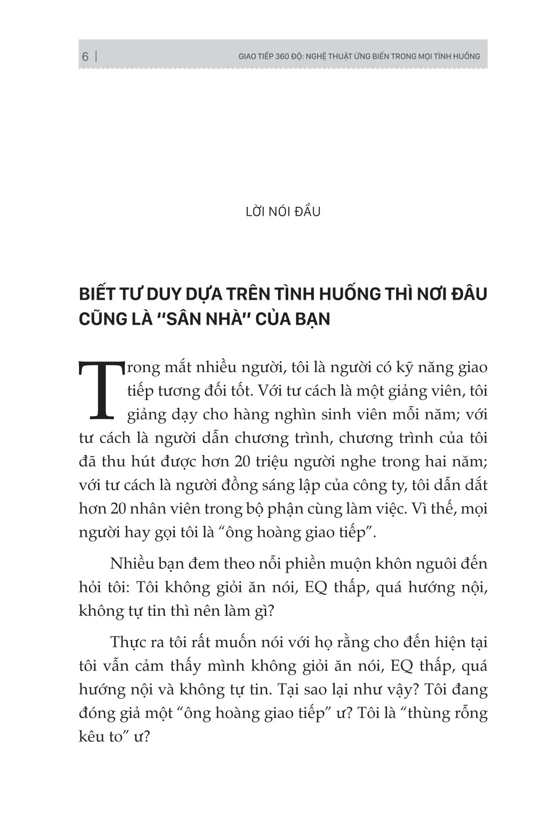 giao tiếp 360 độ - nghệ thuật ứng biến trong mọi tình huống