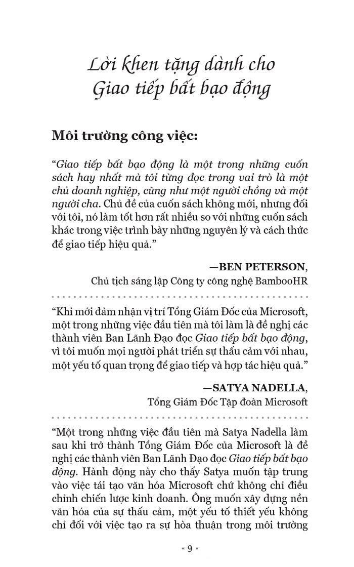 giao tiếp bất bạo động - ngôn ngữ của lòng trắc ẩn