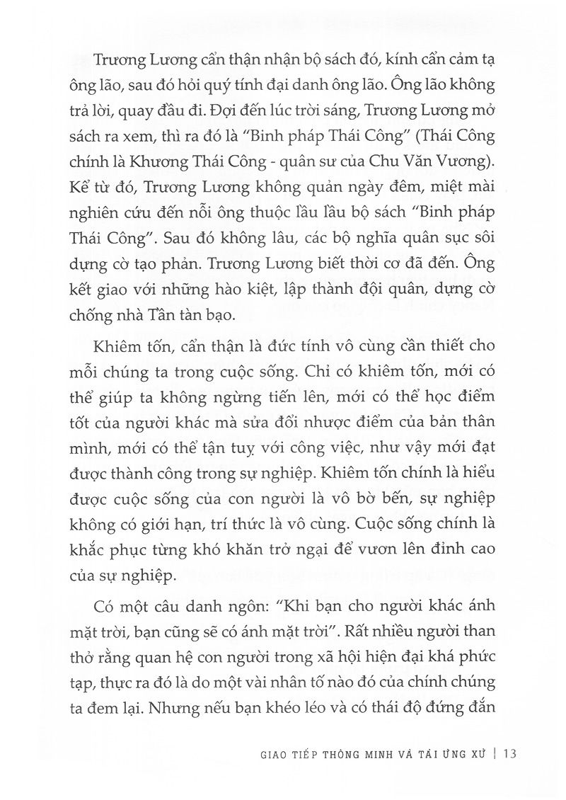 giao tiếp thông minh và tài ứng xử (tái bản 2024)