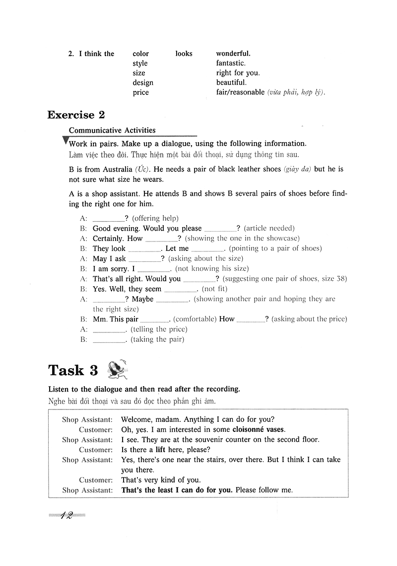 giao tiếp tiếng anh - tự tin trong mọi tình huống - trình độ trung cấp