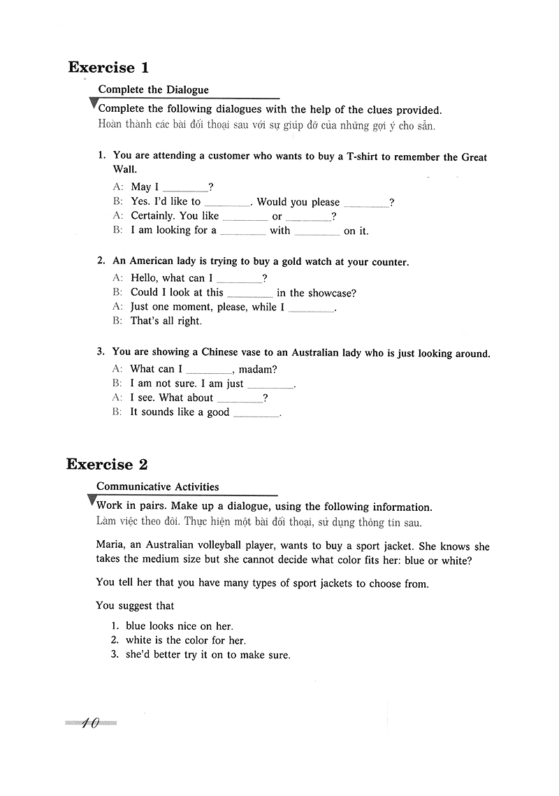 giao tiếp tiếng anh - tự tin trong mọi tình huống - trình độ trung cấp