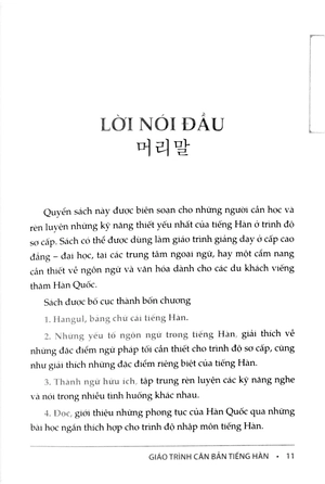 giáo trình căn bản tiếng hàn (tái bản 2018)