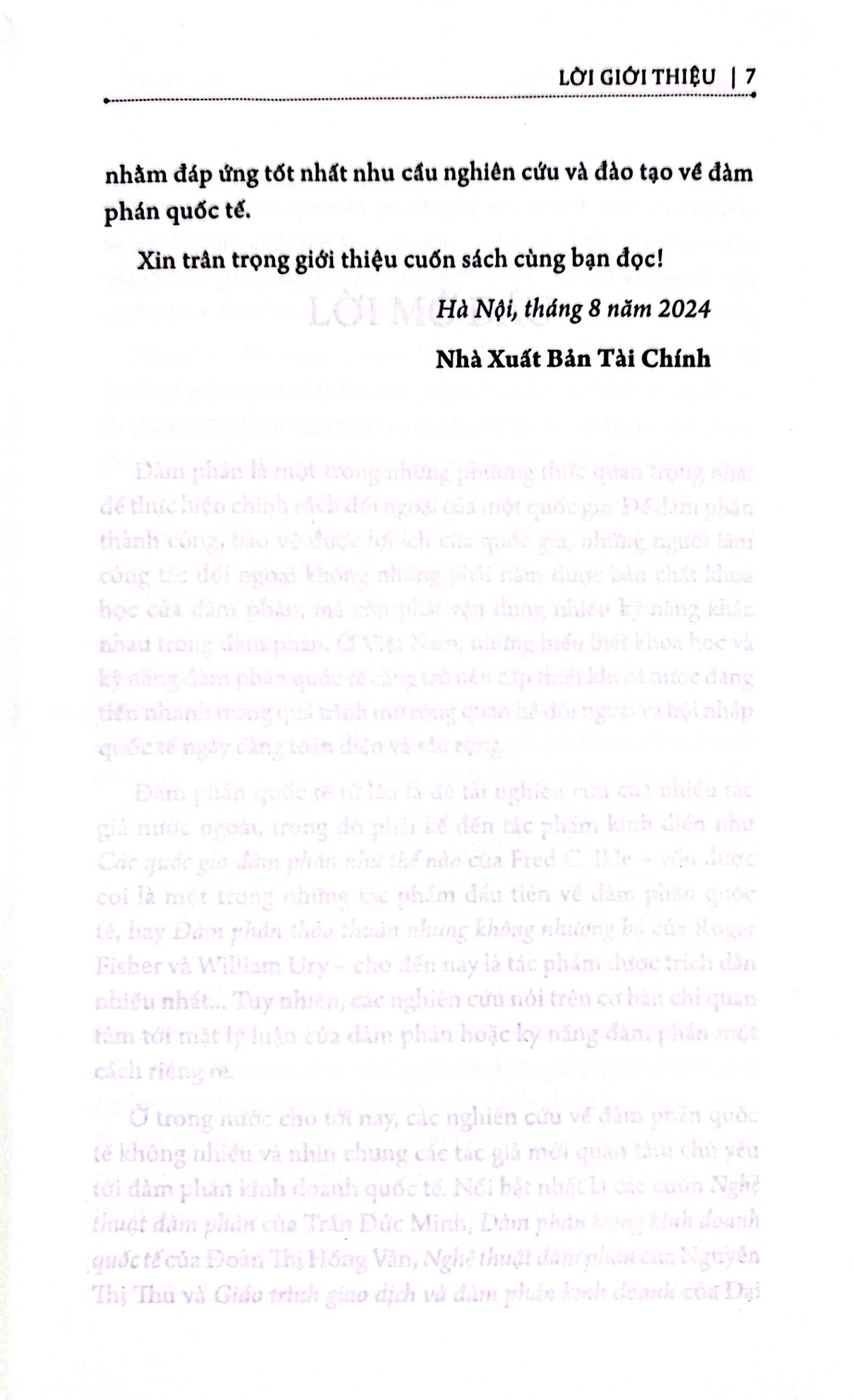 giáo trình đàm phán quốc tế