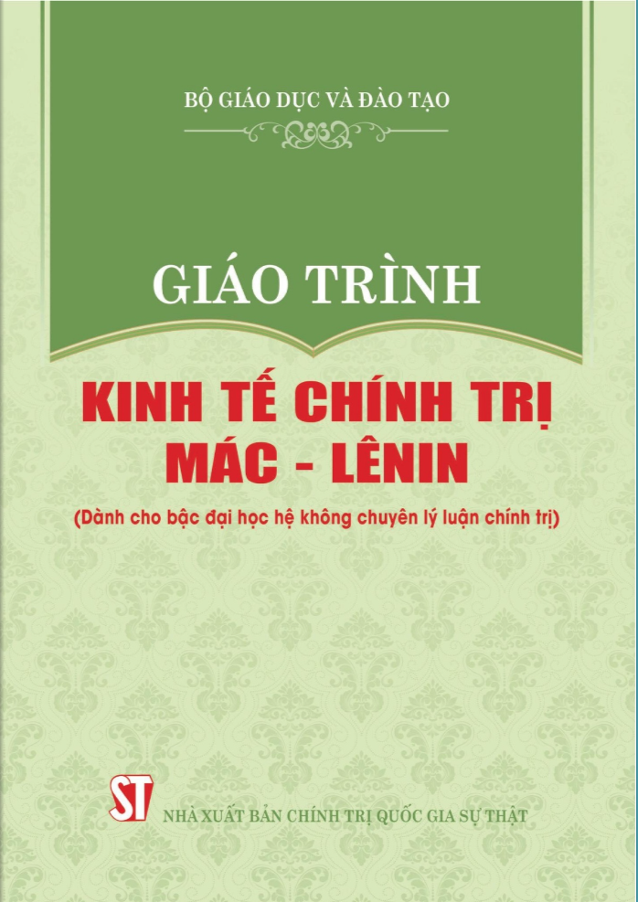 giáo trình kinh tế chính trị mác - lênin (dành cho bậc đại học hệ không chuyên lý luận chính trị) (tái bản 2024)