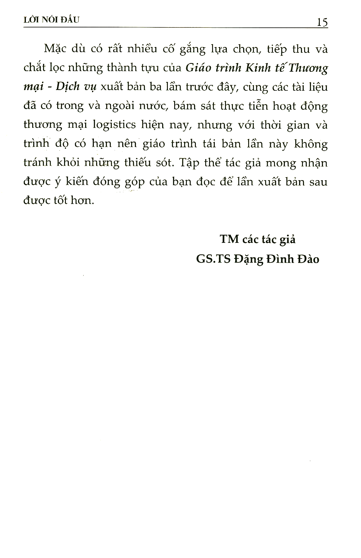 giáo trình kinh tế thương mại-dịch vụ (dành cho ngành kinh tế, logistics và quản trị kinh doanh)