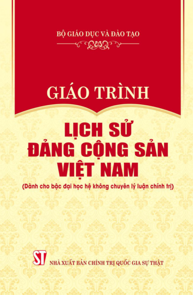 giáo trình lịch sử đảng cộng sản việt nam (dành cho bậc đại học hệ không chuyên lý luận chính trị)