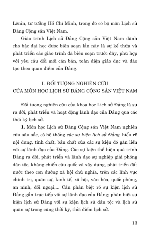 giáo trình lịch sử đảng cộng sản việt nam (dành cho bậc đại học hệ không chuyên lý luận chính trị)
